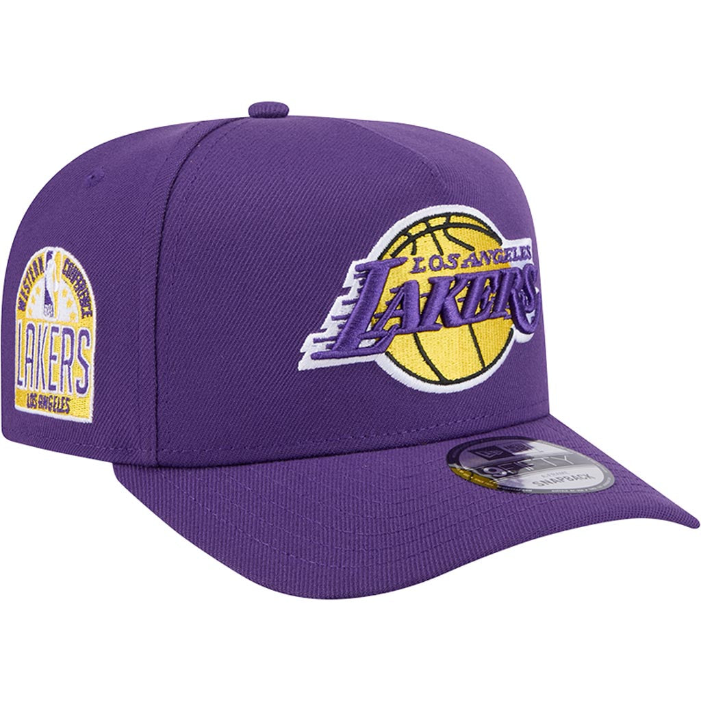 NBA Los Angeles Lakers New Era OTC 9FIFTY A-Frame Snapback Hat - Purple