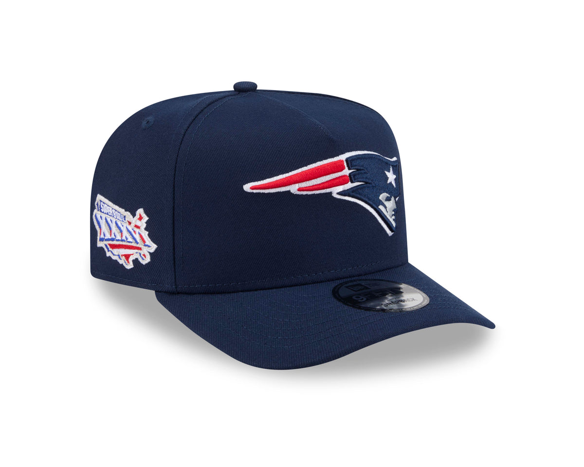 NFL New England Patriots New Era OTC 9FIFTY A-Frame Snapback Hat- Navy