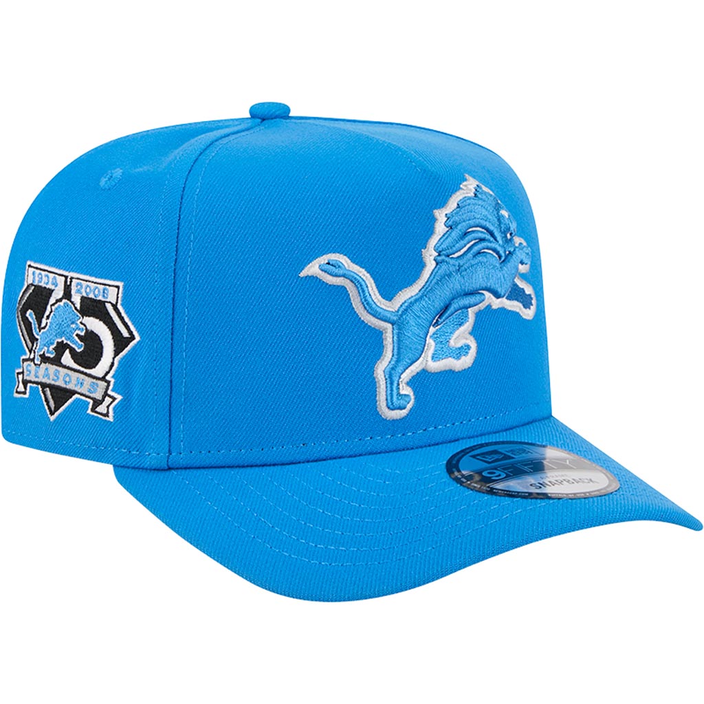 NFL Detroit Lions New Era OTC 9FIFTY A-Frame Snapback Hat - Blue
