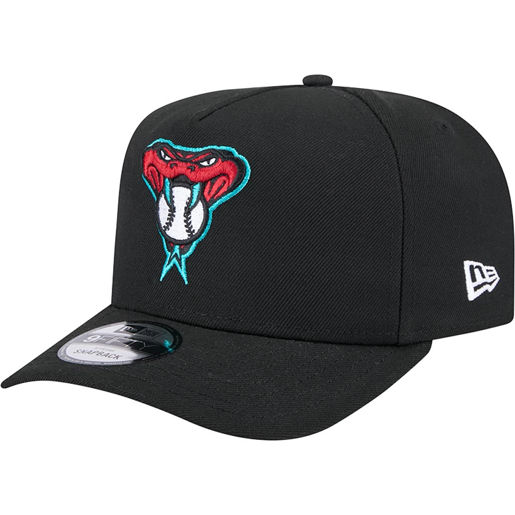 MLB Arizona Diamondbacks New Era Snakehead OTC 9FIFTY A-Frame Snapback Hat - Black