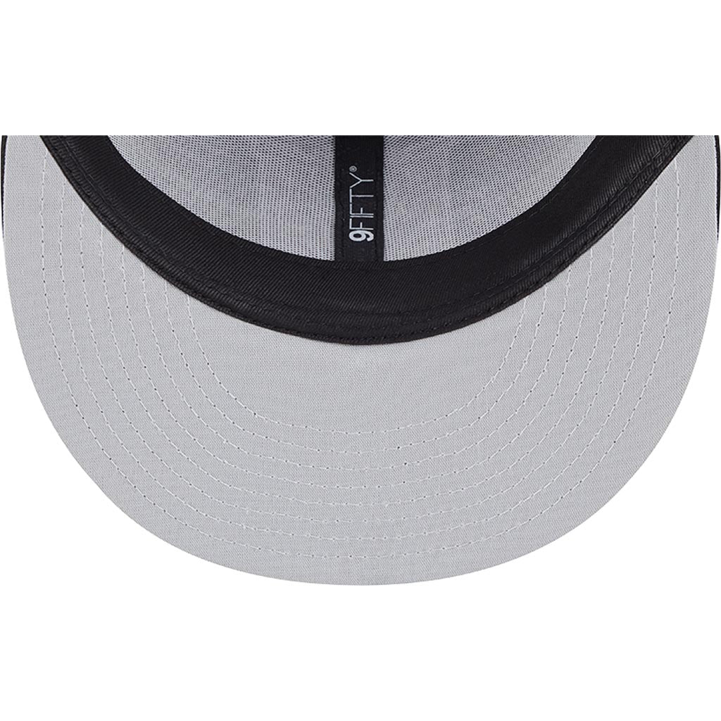 NHL New York Rangers New Era Black & White 9FIFTY Snapback Trucker Hat - Black