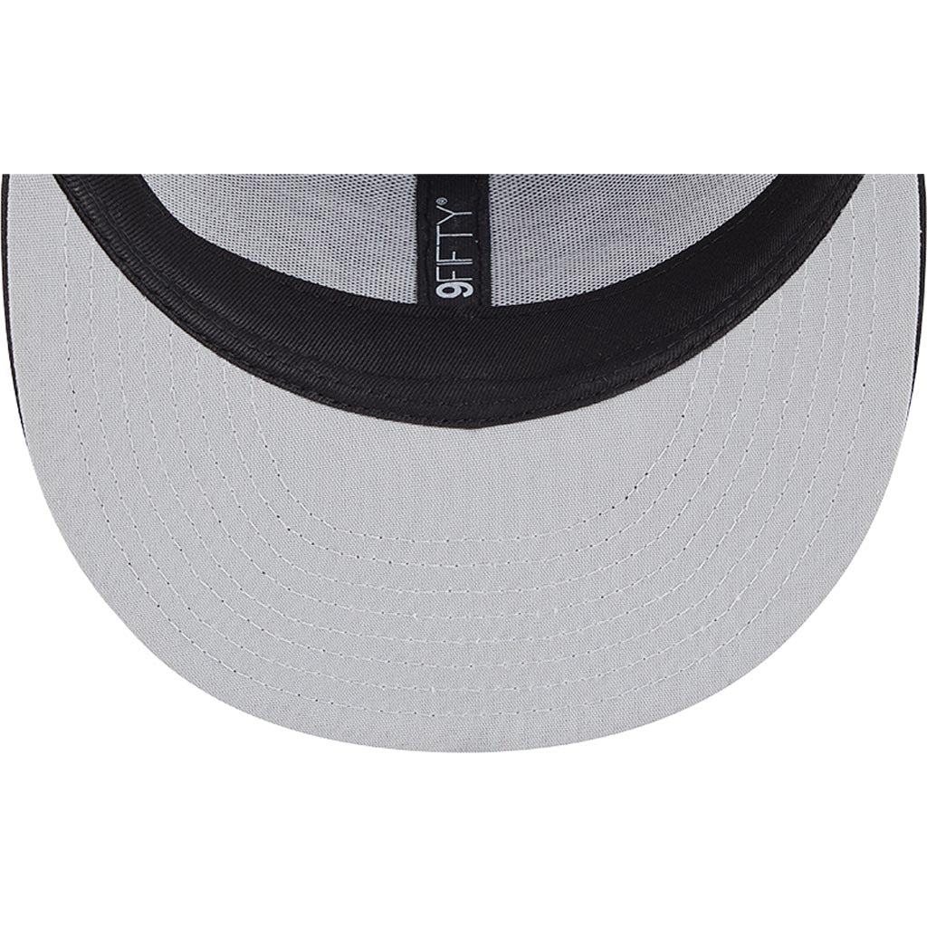 NHL San Jose Sharks New Era Black & White 9FIFTY Snapback Trucker Hat - Black