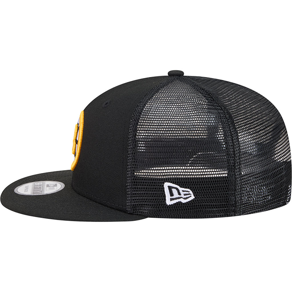 NHL Boston Bruins New Era OTC Trucker 9FIFTY Snapback Hat - Black
