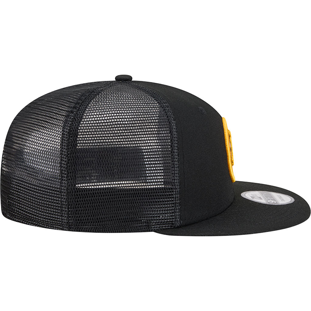 NHL Boston Bruins New Era OTC Trucker 9FIFTY Snapback Hat - Black