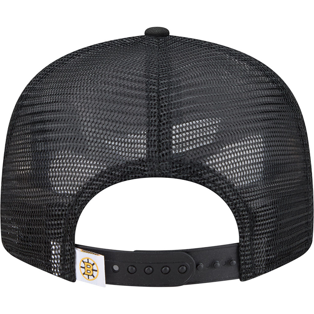 NHL Boston Bruins New Era OTC Trucker 9FIFTY Snapback Hat - Black