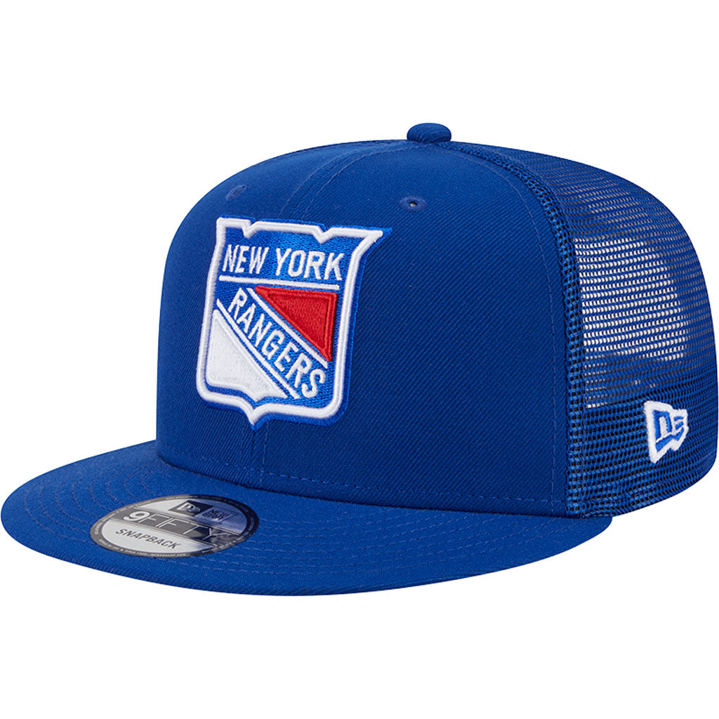 NHL New York Rangers New Era OTC Trucker 9FIFTY Snapback Hat - Blue