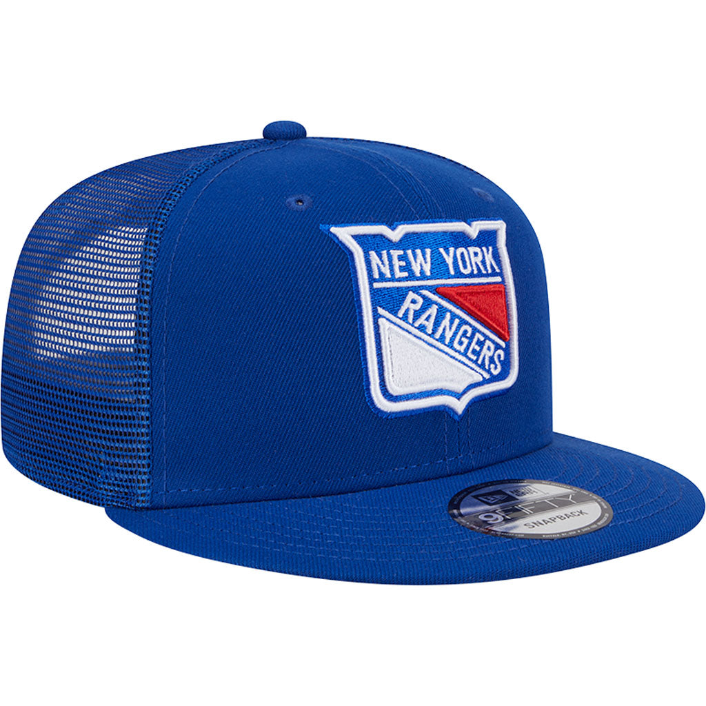 NHL New York Rangers New Era OTC Trucker 9FIFTY Snapback Hat - Blue