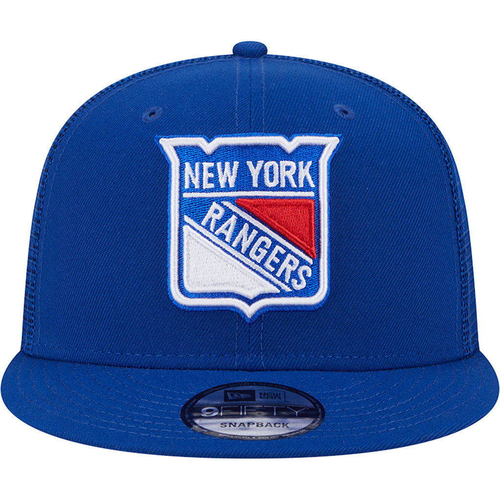 NHL New York Rangers New Era OTC Trucker 9FIFTY Snapback Hat - Blue