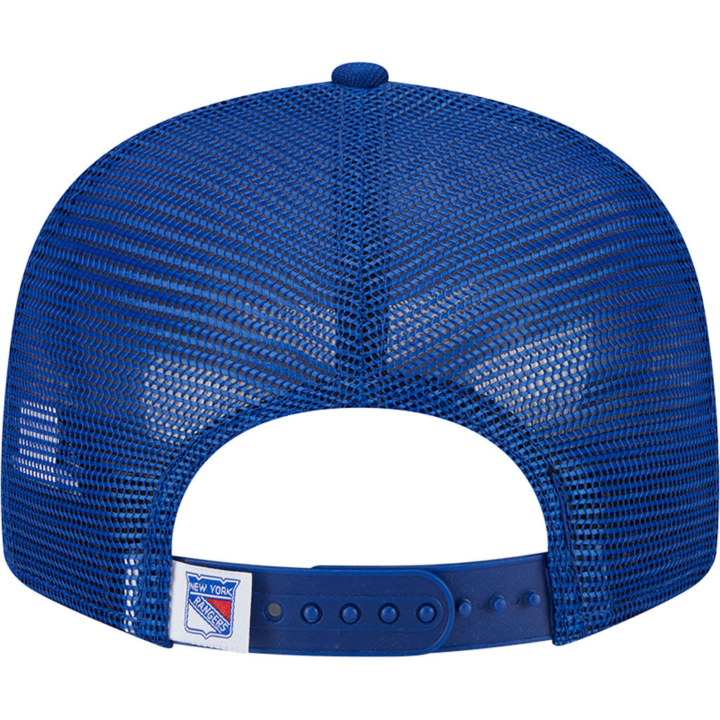 NHL New York Rangers New Era OTC Trucker 9FIFTY Snapback Hat - Blue
