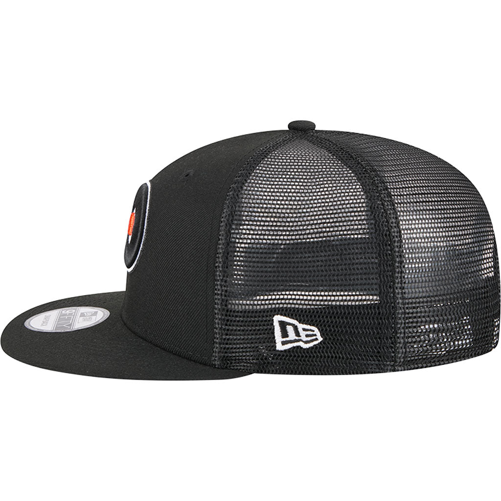 NHL Philadelphia Flyers New Era OTC Trucker 9FIFTY Snapback Hat - Black