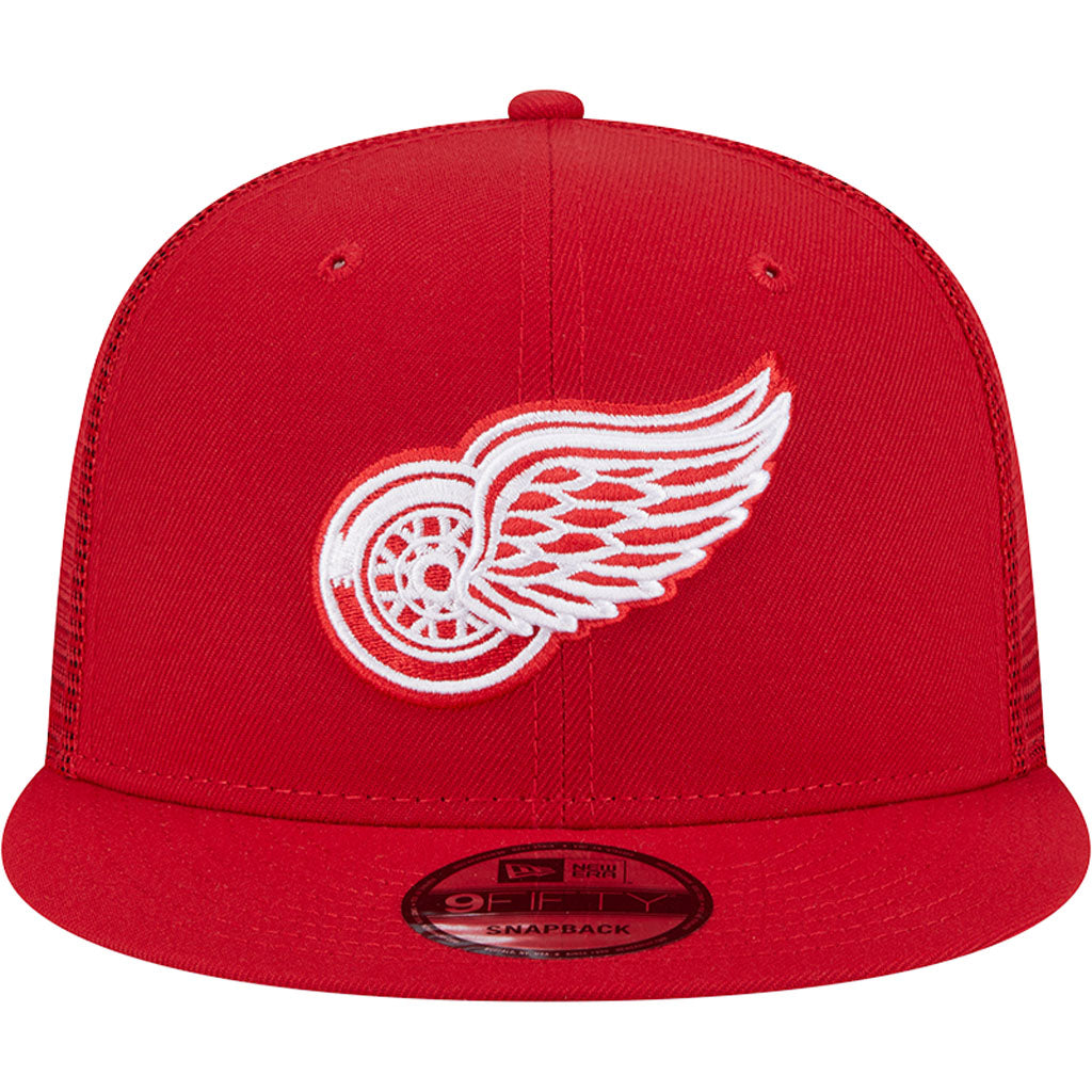 NHL Detroit Red Wings New Era OTC Trucker 9FIFTY Snapback Hat - Red