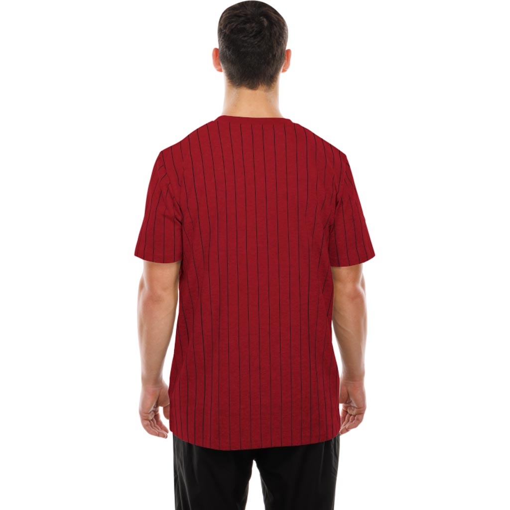 MLB Arizona Diamondbacks New Era Pinstripe T-Shirt - Red