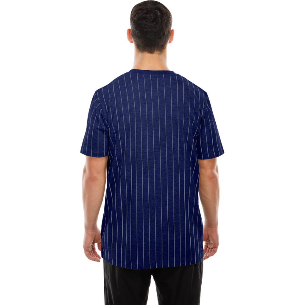 MLB Los Angeles Dodgers New Era Pinstripe T-Shirt - Blue