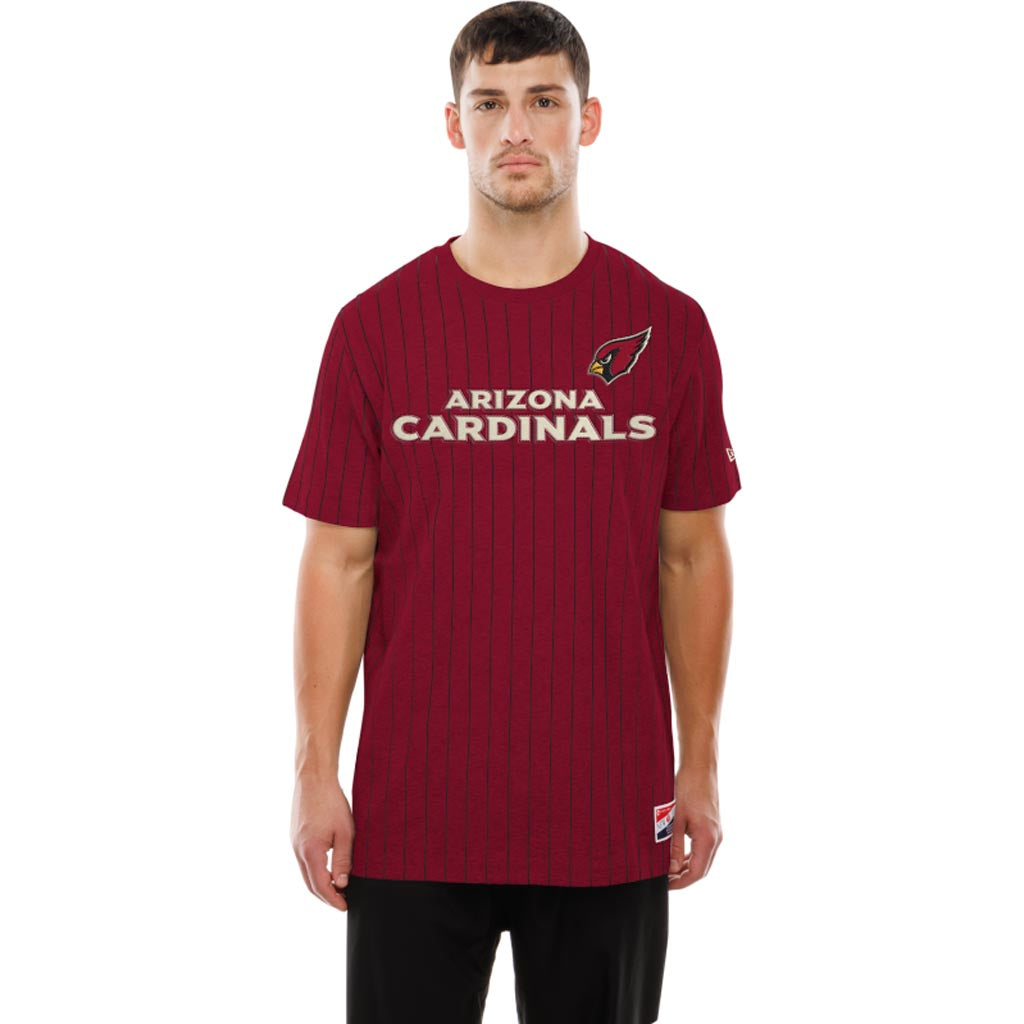 NFL Arizona Cardinals New Era Pinstripe T-Shirt - Red