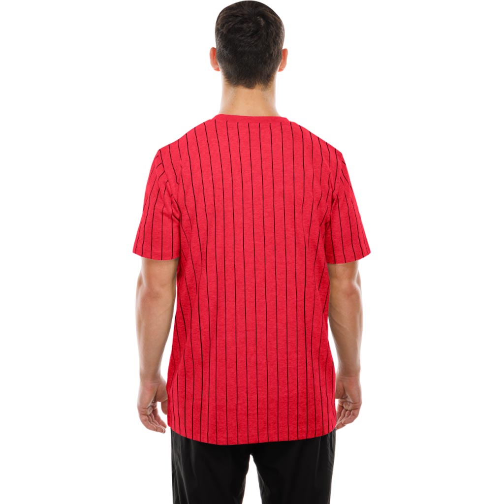 NFL San Francisco 49ers New Era Pinstripe T-Shirt - Red