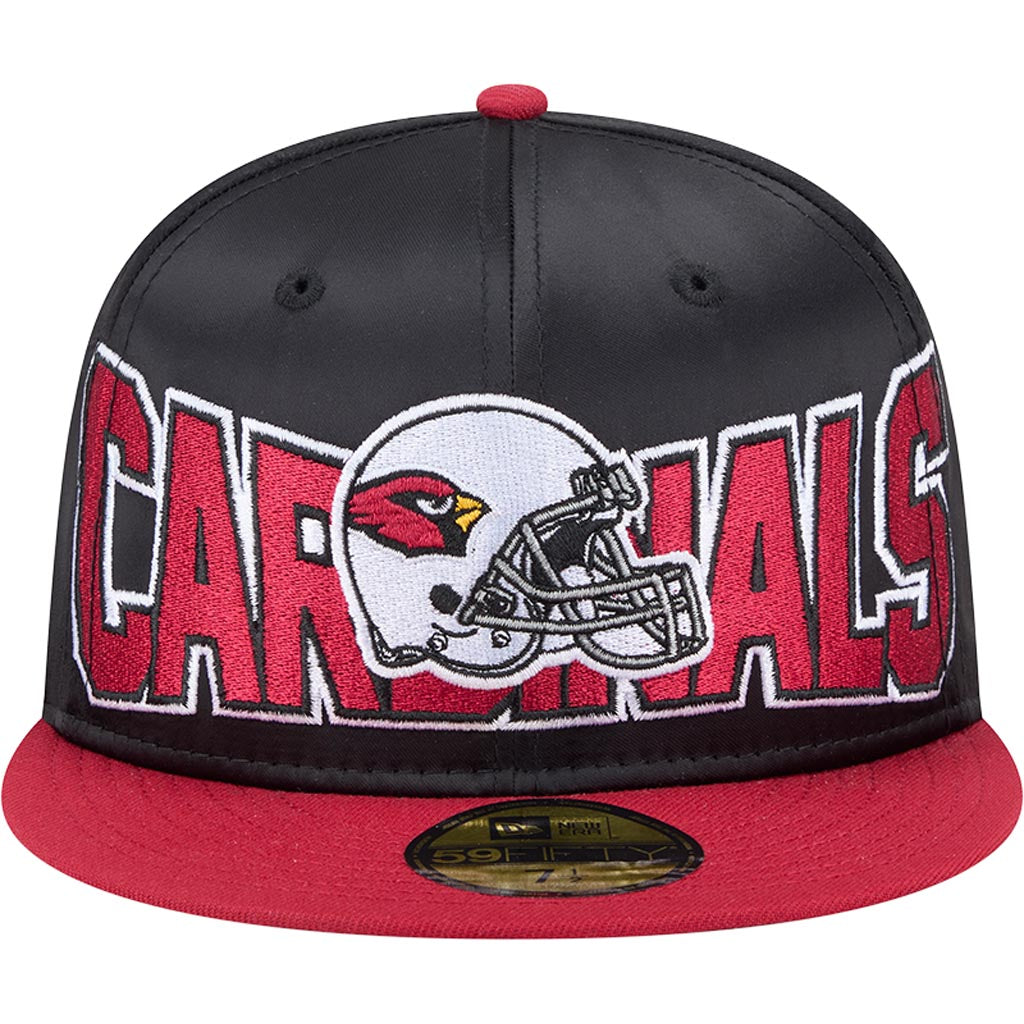 NFL Arizona Cardinals New Era Satin 59FIFTY Fitted Hat - Black