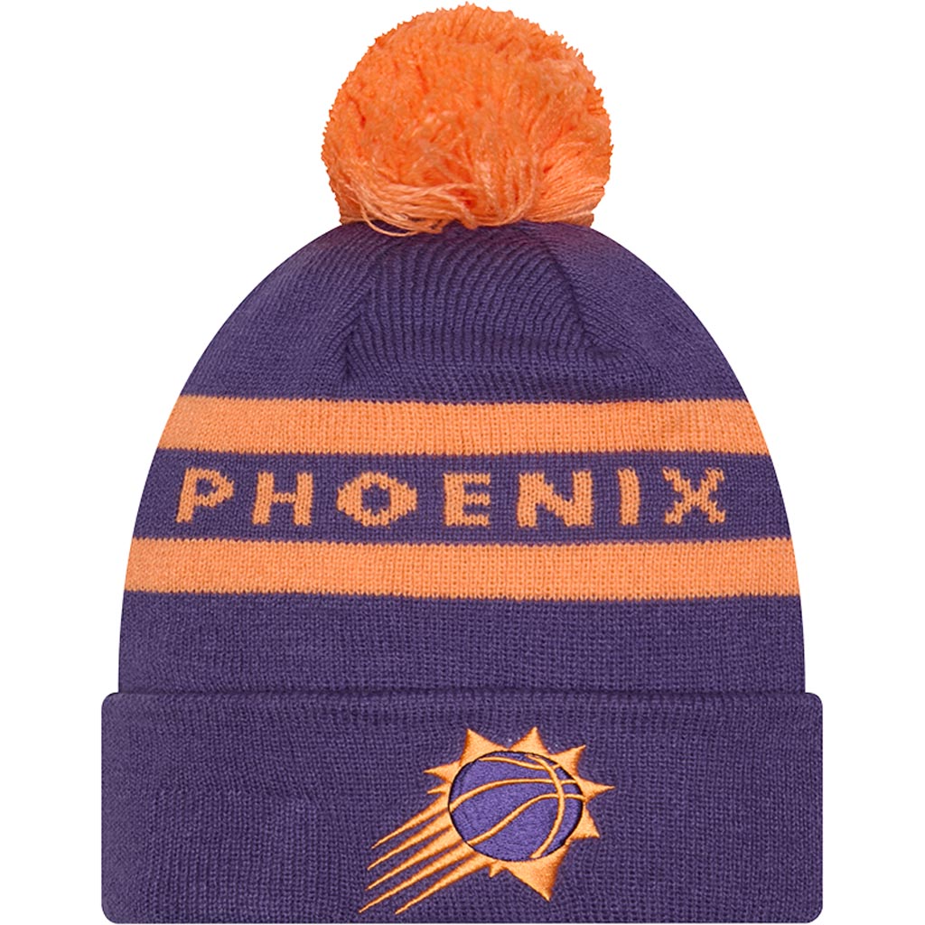 NBA Phoenix Suns New Era Two-Tone Text Knit Hat - Purple