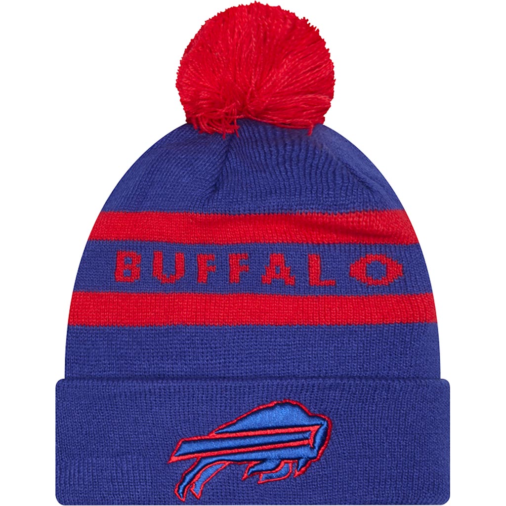 NFL Buffalo Bills New Era Two-Tone Text Knit Hat - Blue