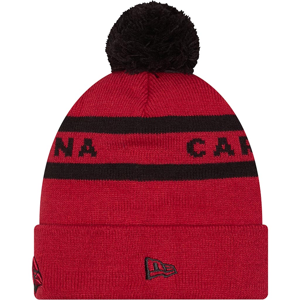 NFL Arizona Cardinals New Era Two-Tone Text Knit Hat - Red