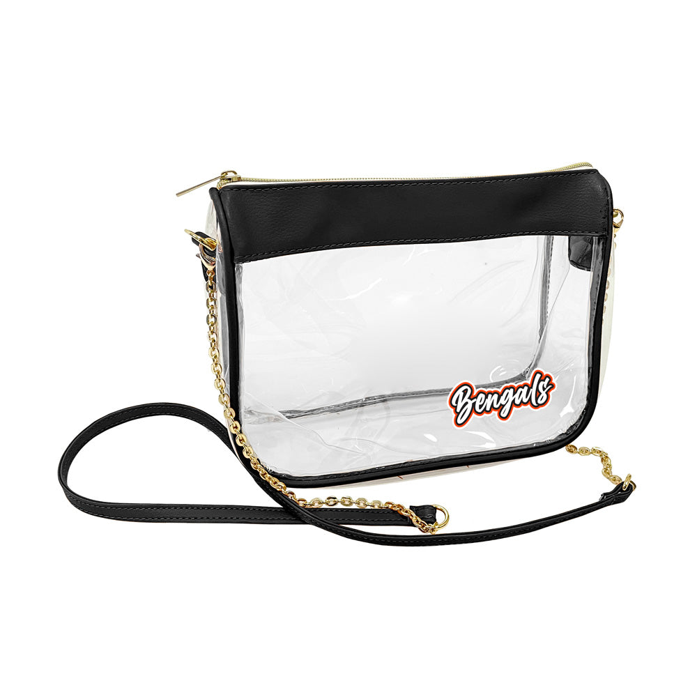 NFL Cincinnati Bengals Logo Brands Hype Clear Gameday Bag