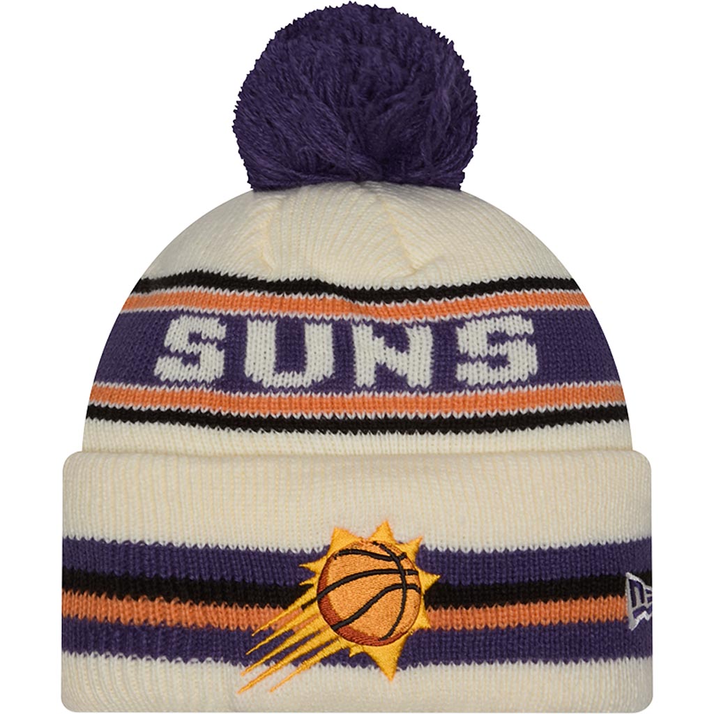 NBA Phoenix Suns New Era Classic Knit Beanie Hat - Cream