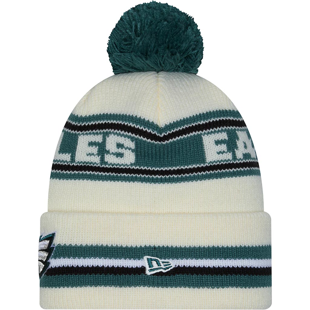 NFL Philadelphia Eagles New Era Classic Knit Beanie Hat - Cream