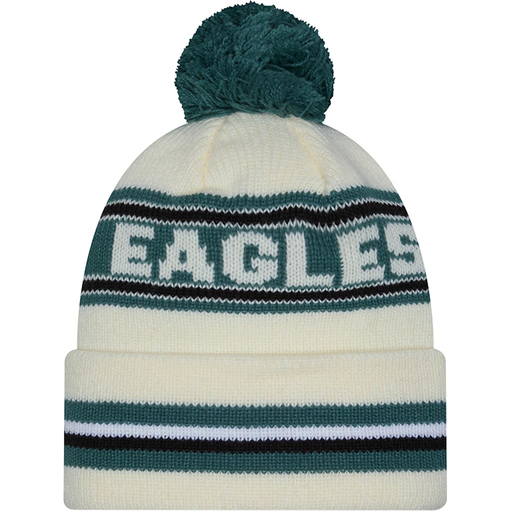 NFL Philadelphia Eagles New Era Classic Knit Beanie Hat - Cream
