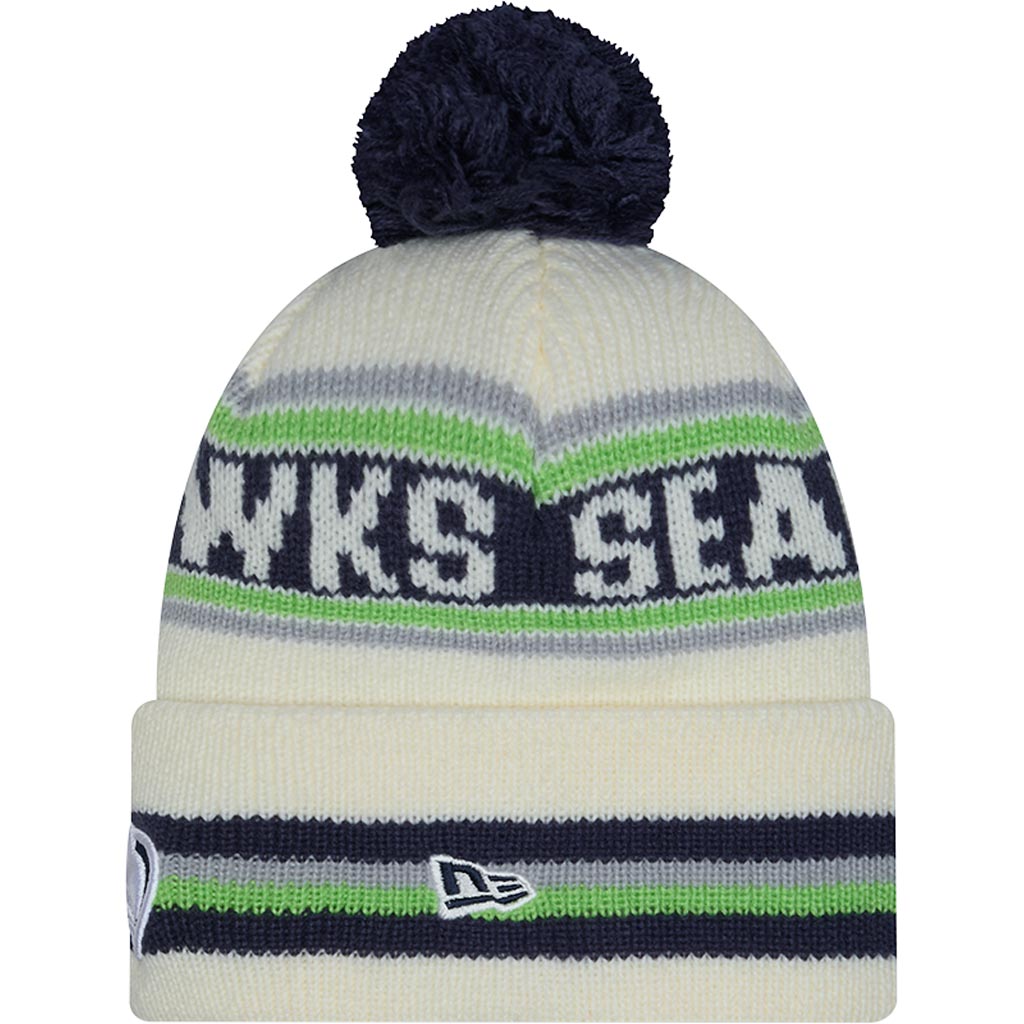 NFL Seattle Seahawks New Era Classic Knit Beanie Hat - Cream