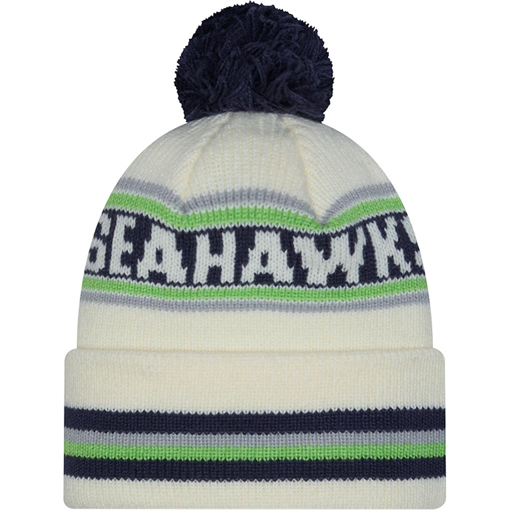 NFL Seattle Seahawks New Era Classic Knit Beanie Hat - Cream
