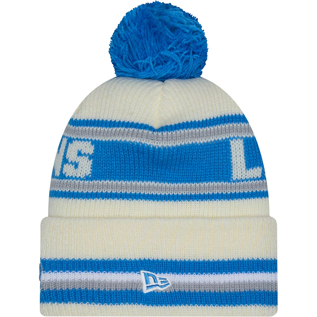 NFL Detroit Lions New Era Classic Knit Beanie Hat - Cream