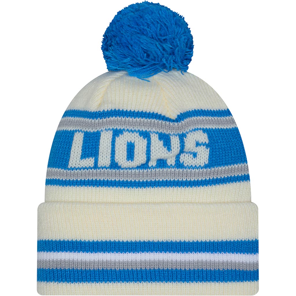 NFL Detroit Lions New Era Classic Knit Beanie Hat - Cream