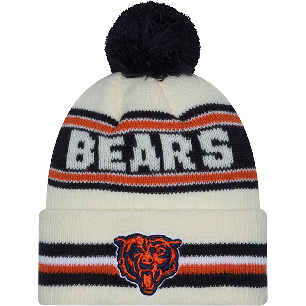 NFL Chicago Bears New Era Classic Knit Beanie Hat - Cream