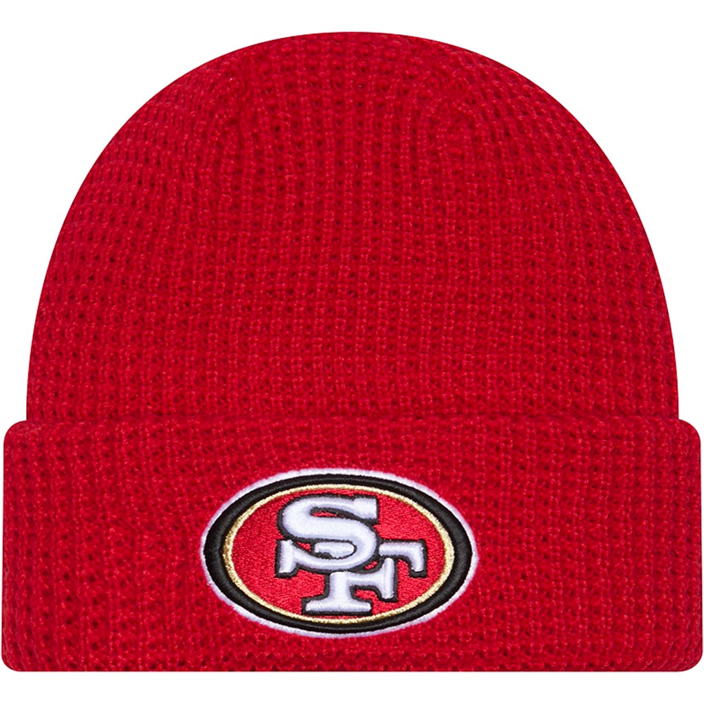 NFL San Francisco 49ers New Era Waffle Knit Hat - Red