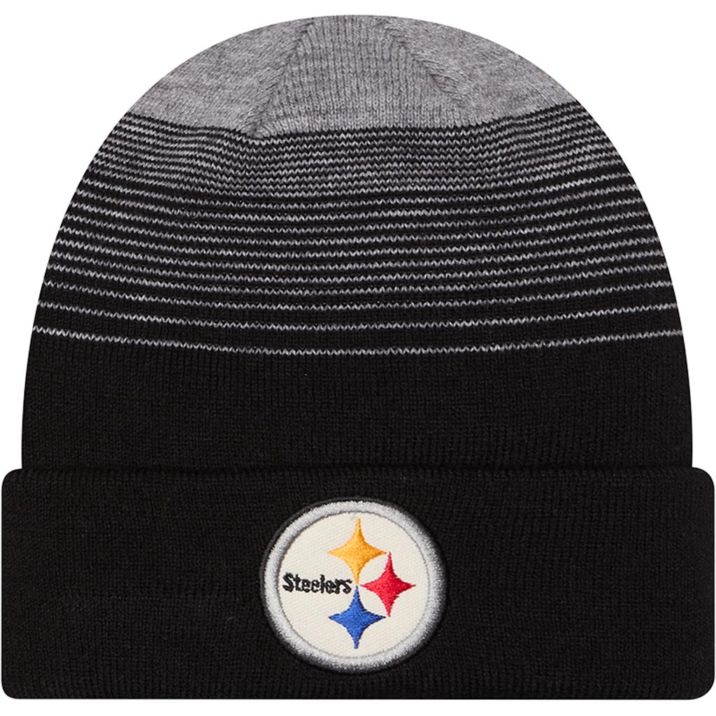 NFL Pittsburgh Steelers New Era Gradient Knit Hat - Black