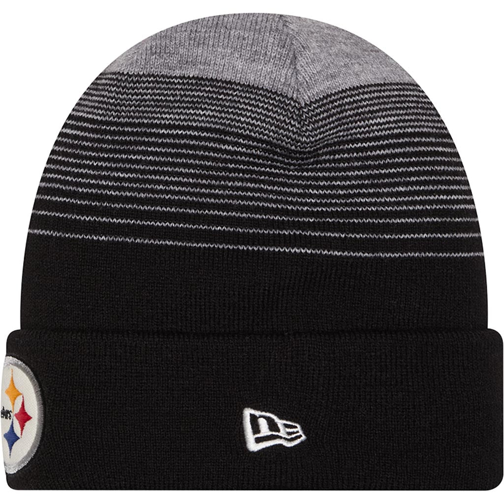 NFL Pittsburgh Steelers New Era Gradient Knit Hat - Black