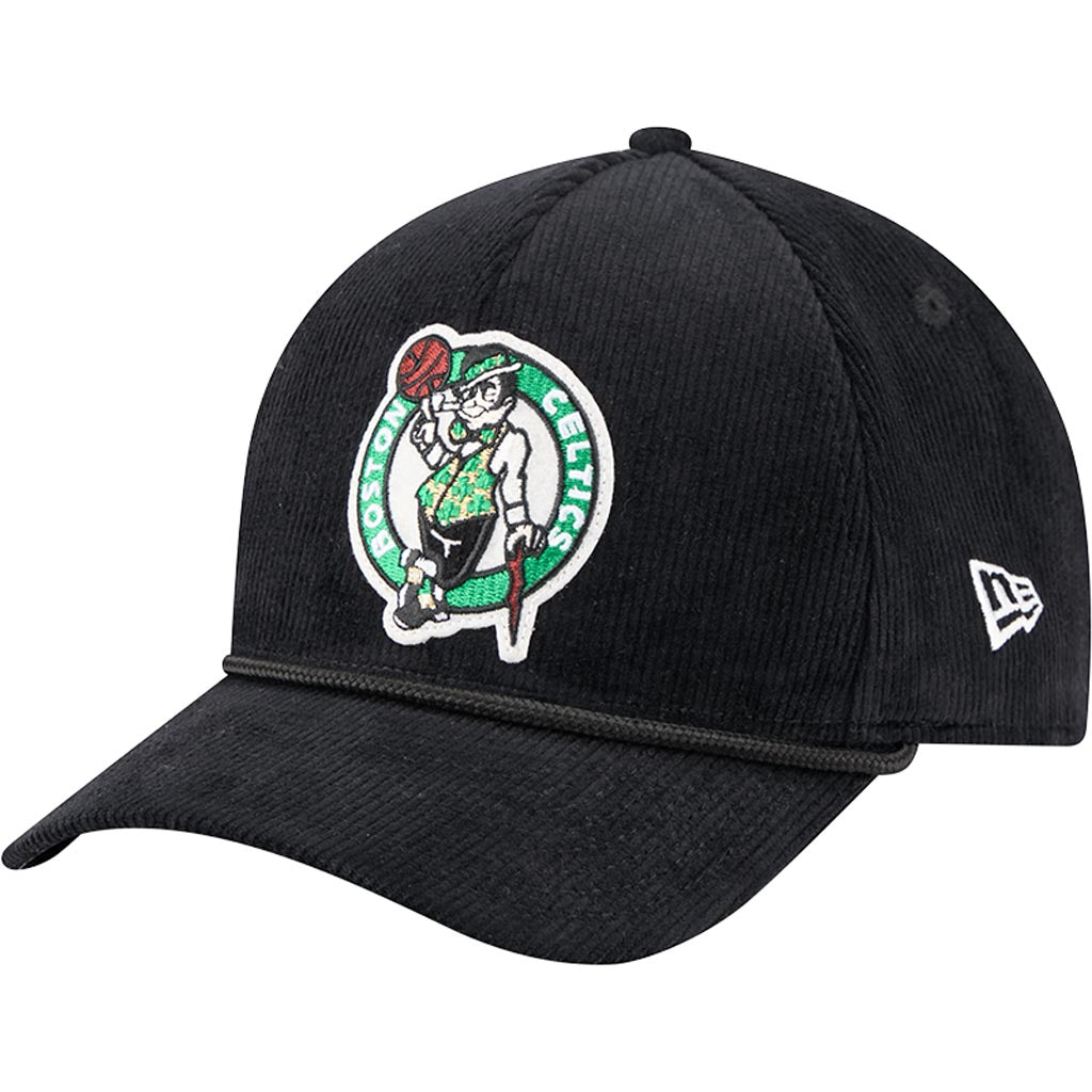 NBA Boston Celtics New Era Corduroy 9FORTY A-Frame M-Crown Snapback Hat - Black