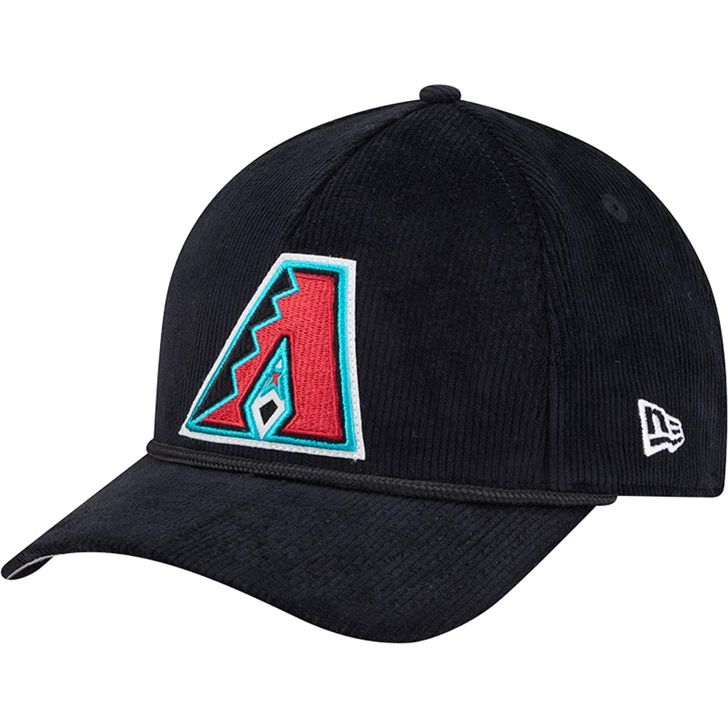 MLB Arizona Diamondbacks New Era Corduroy 9FORTY A-Frame M-Crown Snapback Hat - Black