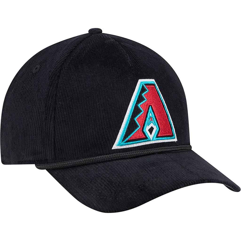 MLB Arizona Diamondbacks New Era Corduroy 9FORTY A-Frame M-Crown Snapback Hat - Black