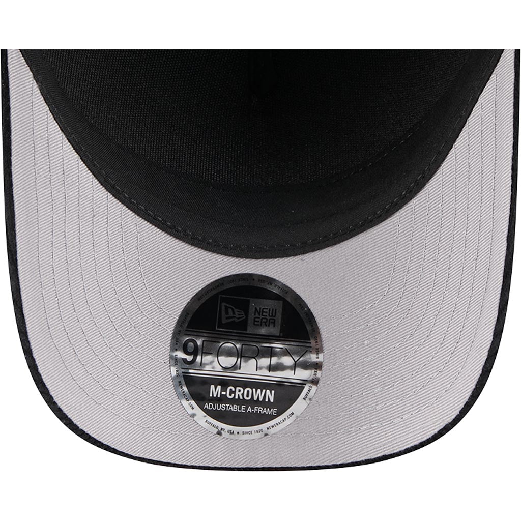 NBA Chicago Bulls New Era Corduroy 9FORTY A-Frame M-Crown Snapback Hat - Black