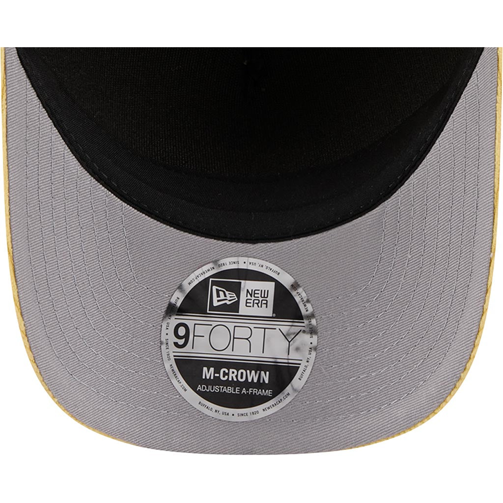 NFL Green Bay Packers New Era Corduroy 9FORTY A-Frame M-Crown Snapback Hat - Gold