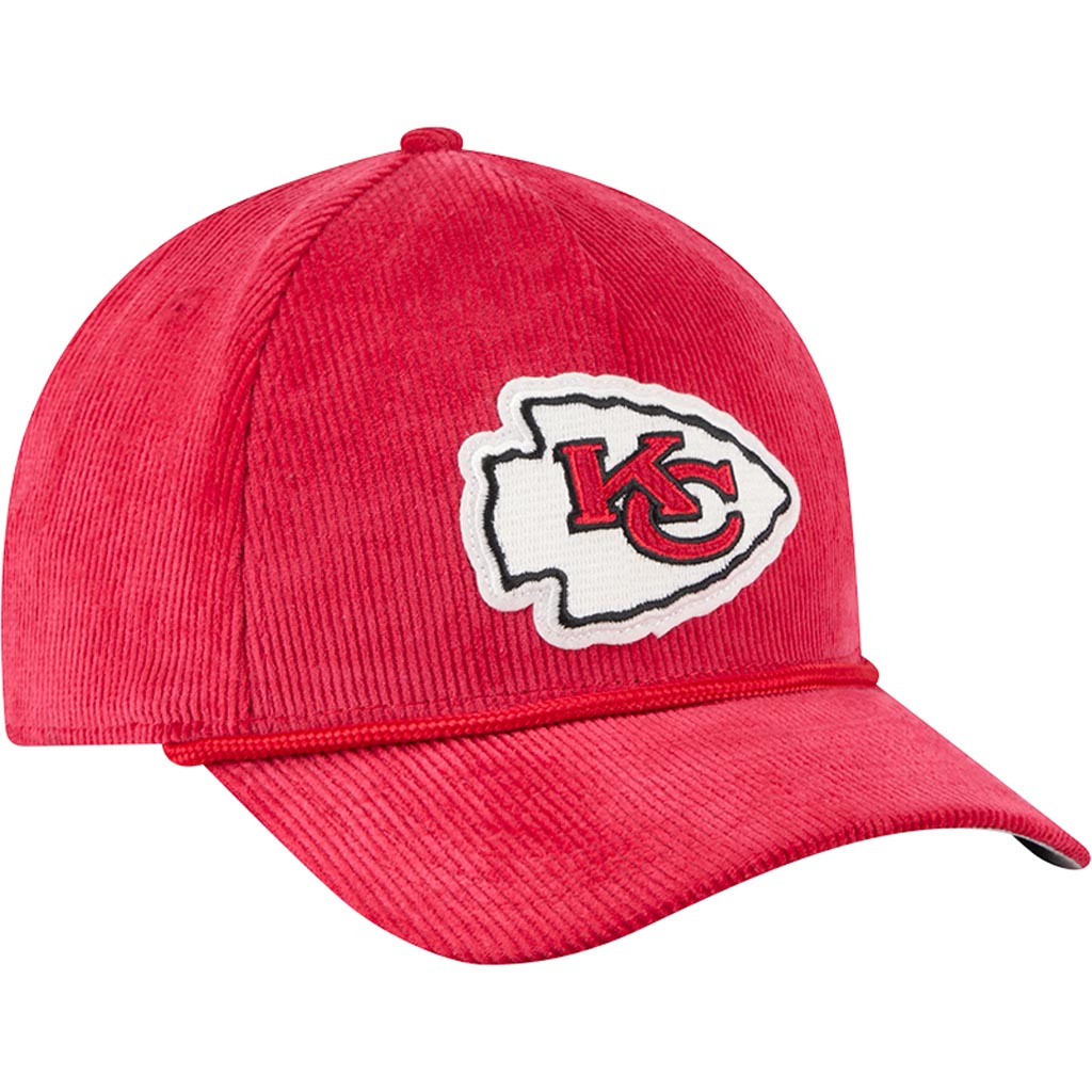 NFL Kansas City Chiefs New Era Corduroy 9FORTY A-Frame M-Crown Snapback Hat - Red