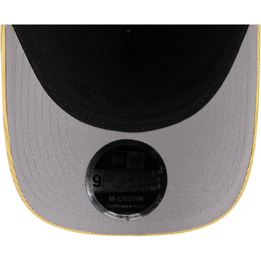 NBA Los Angeles Lakers New Era Corduroy 9FORTY A-Frame M-Crown Snapback Hat - Gold