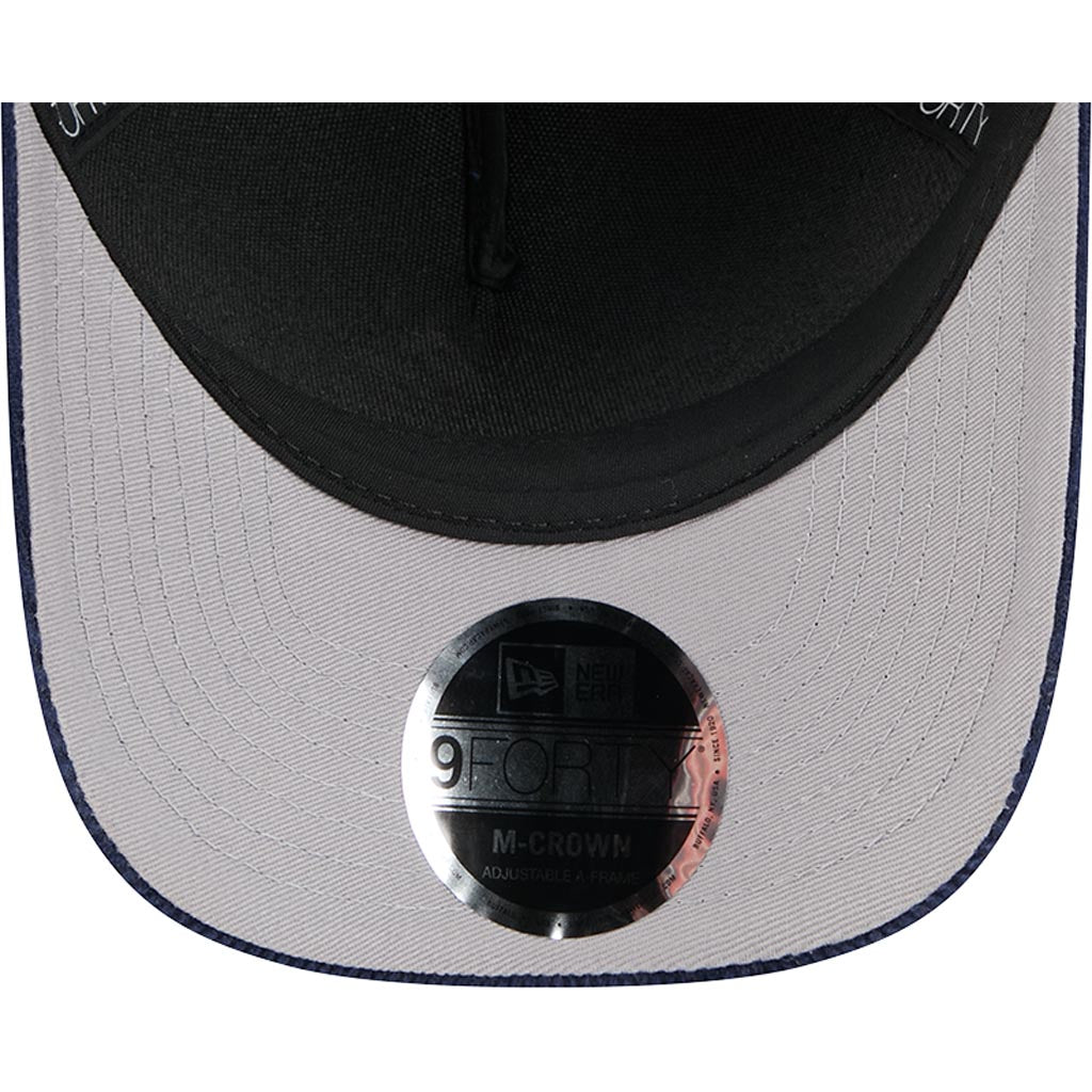 MLB New York Yankees New Era Corduroy 9FORTY A-Frame M-Crown Snapback Hat - Navy