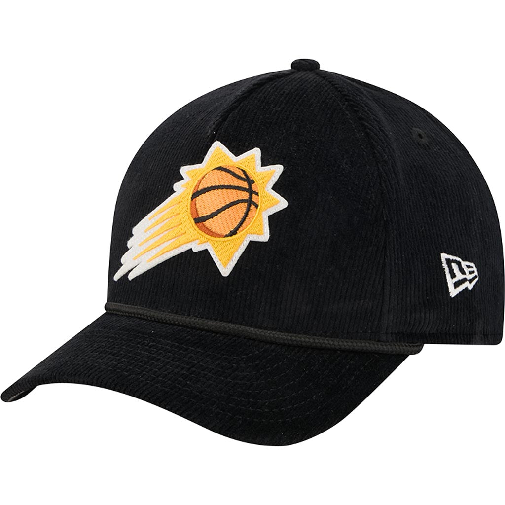 NBA Phoenix Suns New Era Corduroy 9FORTY A-Frame M-Crown Snapback Hat - Black