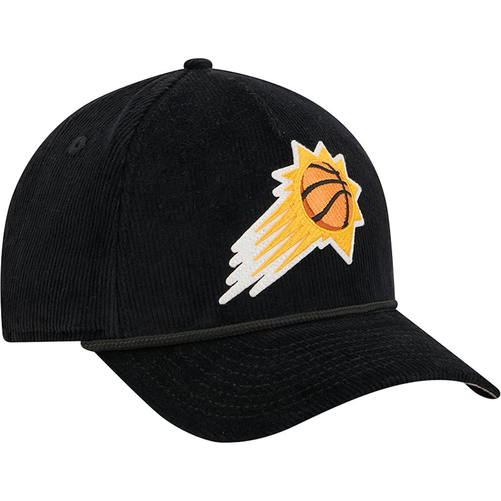 NBA Phoenix Suns New Era Corduroy 9FORTY A-Frame M-Crown Snapback Hat - Black