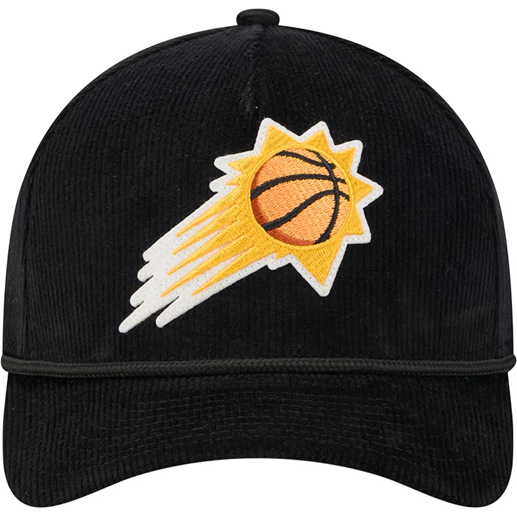 NBA Phoenix Suns New Era Corduroy 9FORTY A-Frame M-Crown Snapback Hat - Black