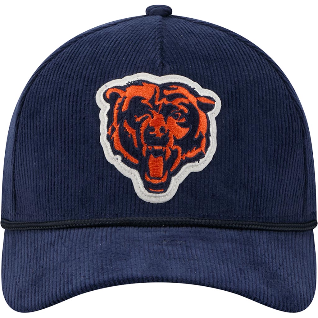 NFL Chicago Bears New Era Corduroy 9FORTY A-Frame M-Crown Snapback Hat - Navy