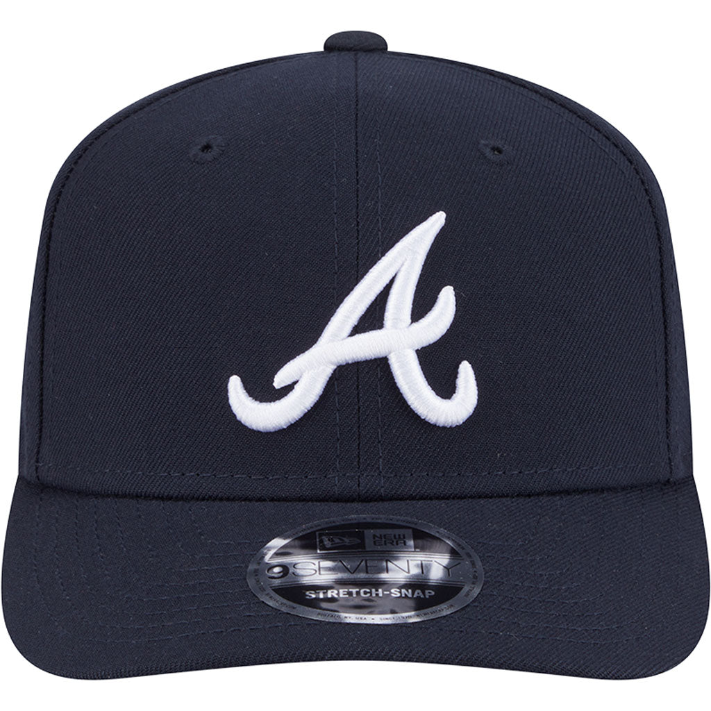 MLB Atlanta Braves New Era Performance 9SEVENTY Stretch Snapback Hat - Navy
