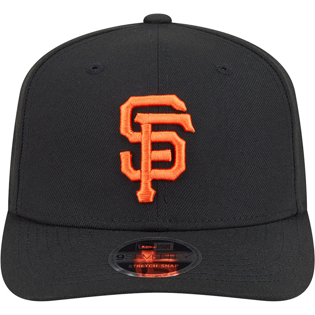 MLB San Francisco Giants New Era Performance 9SEVENTY Stretch Snapback Hat - Black