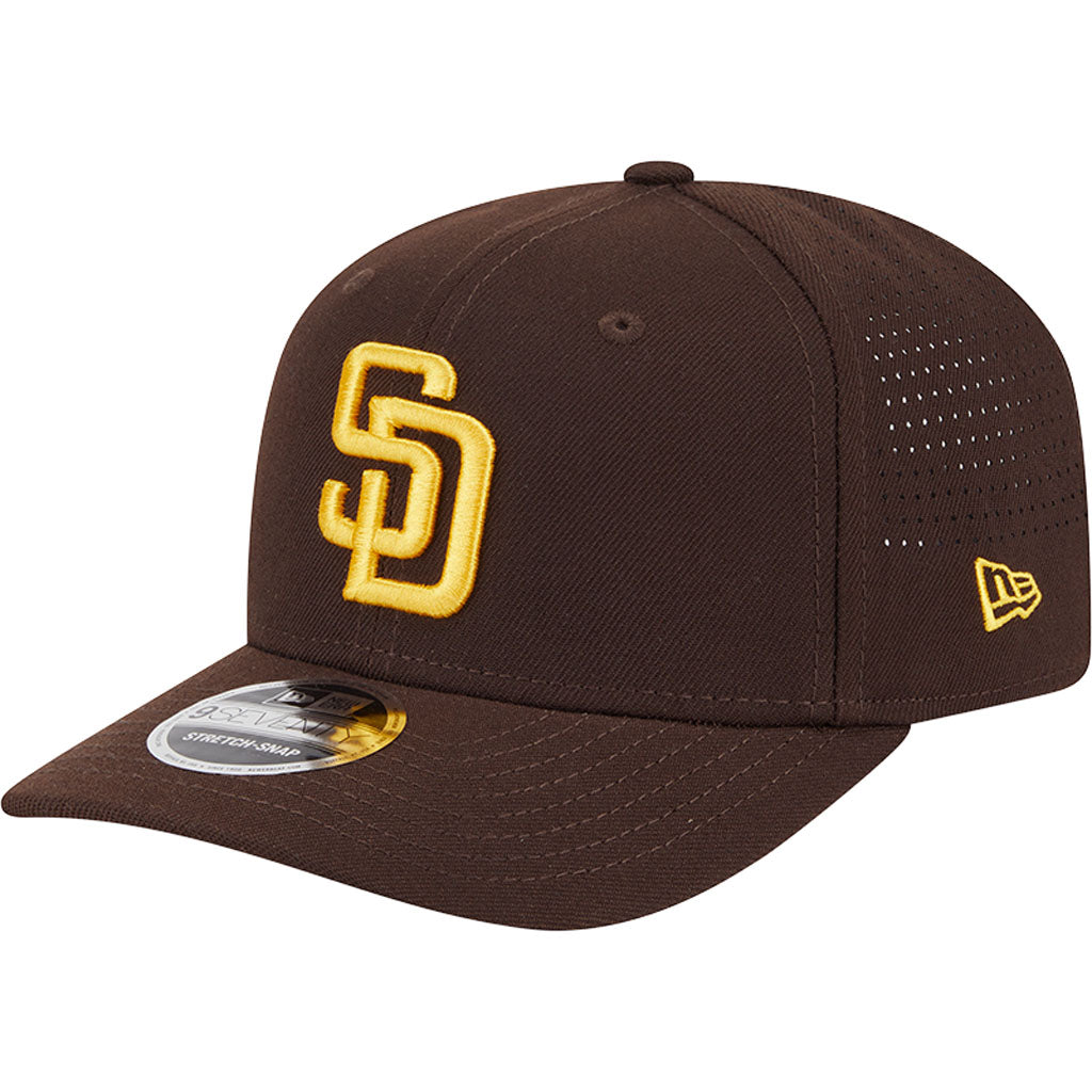 MLB San Diego Padres New Era Performance 9SEVENTY Stretch Snapback Hat - Brown